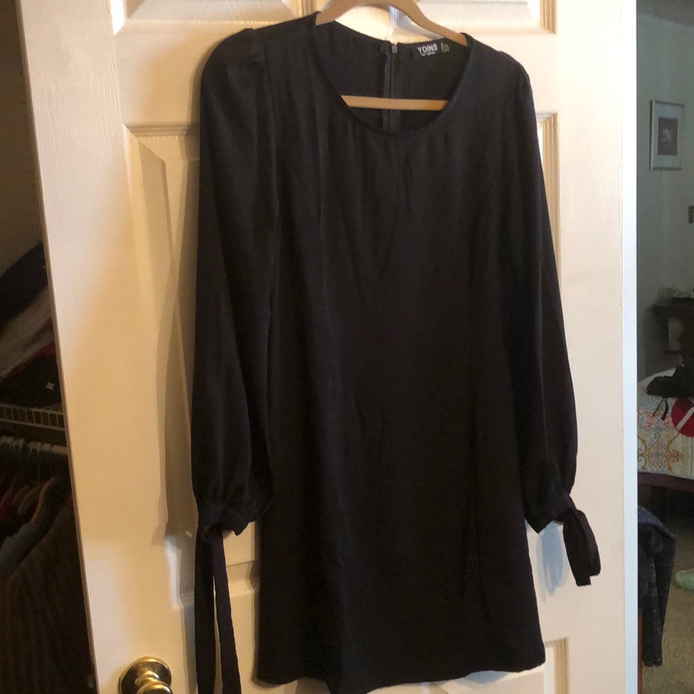 Your Inspiration black dress zipper back Size M